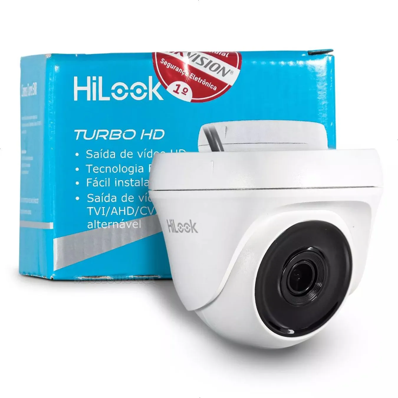 Câmera de Segurança Dome Interna HD 720p 2.8mm 20m 4x1 THC-T110C-P HiLook